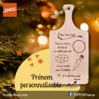 ✨ Ajoutez une touche enchantée à votre nuit de Noël avec notre planche en bois personnalisée ! 🍪🥛 Gravée avec soin pour accueillir le cookie du Père Noël, un verre de lait, et la carotte de Rudolph. ✍️ Personnalisez-la avec votre prénom pour une magie vraiment spéciale. 🎅🦌 A retrouver sur notre site : mylife.timyx.com 
#PlancheDeNoël #PersonnalisationMagique