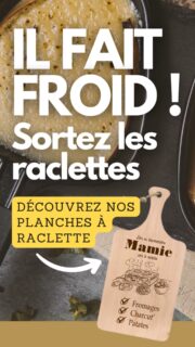 🧀✨ Plongez dans l'expérience ultime de la raclette avec notre toute nouvelle collection de planches à raclette personnalisables! 🎨✨ #RaclettePersonnalisée  #CréezVotreStyle #PlanchesÀRacletteUniques #madeinnormandie ##idéescadeaux 🎉🧀 https://mylife.timyx.com/theme/raclette/